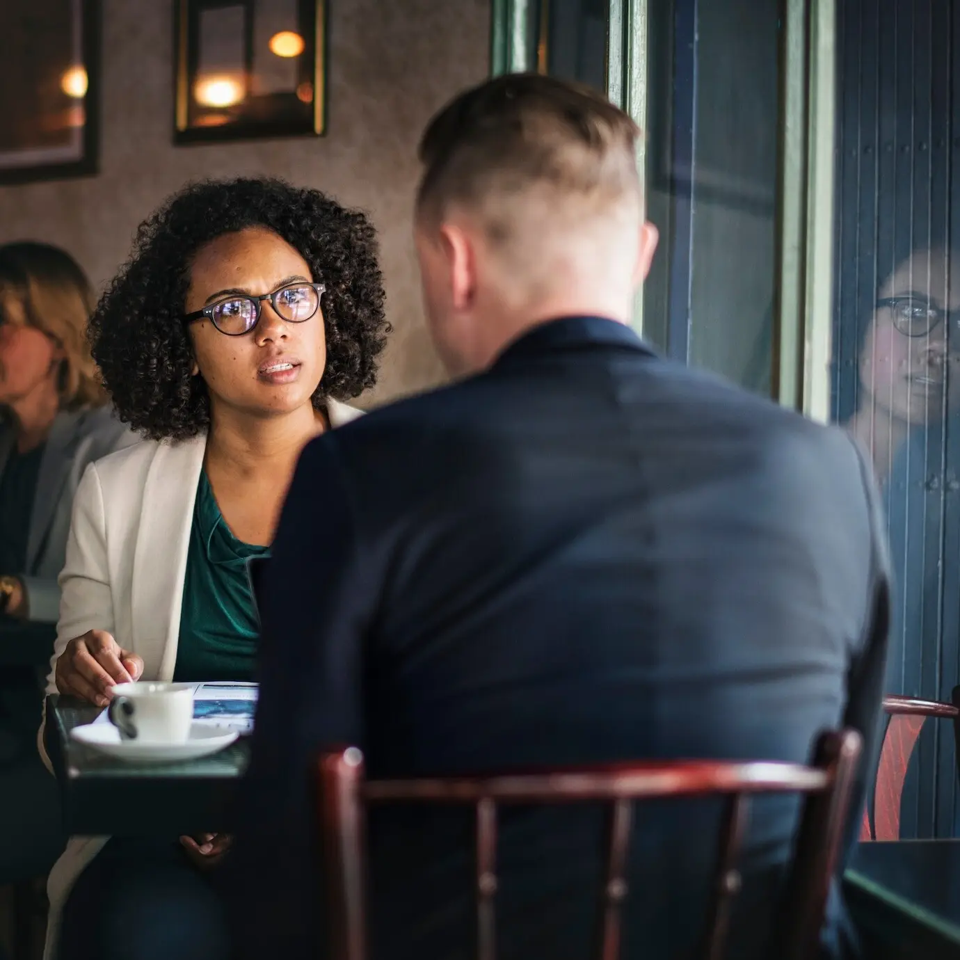 Streitende Geschäftspartner